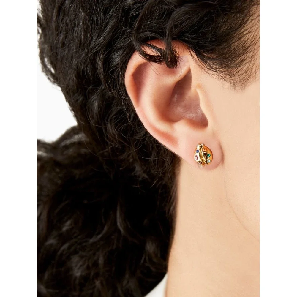 NWT Kate Spade New York Nature Walk Ladybug Stud Earrings / BRAND NEW